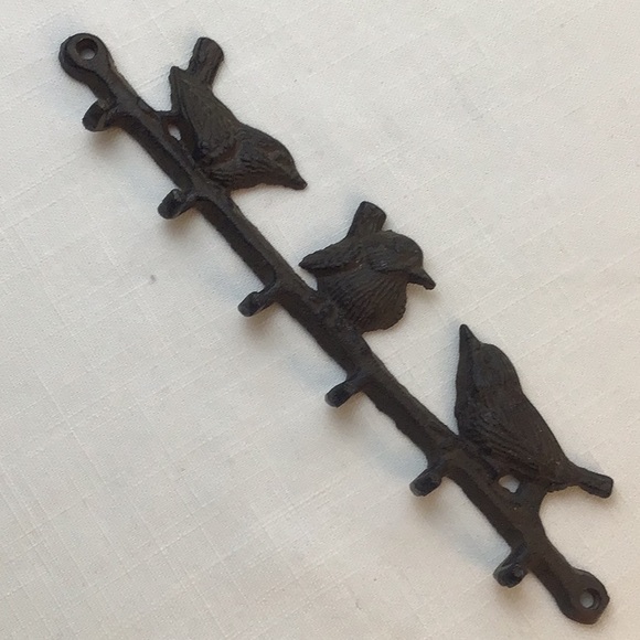 Cast Iron Bird Wall Key Hanger - Picture 1 of 5